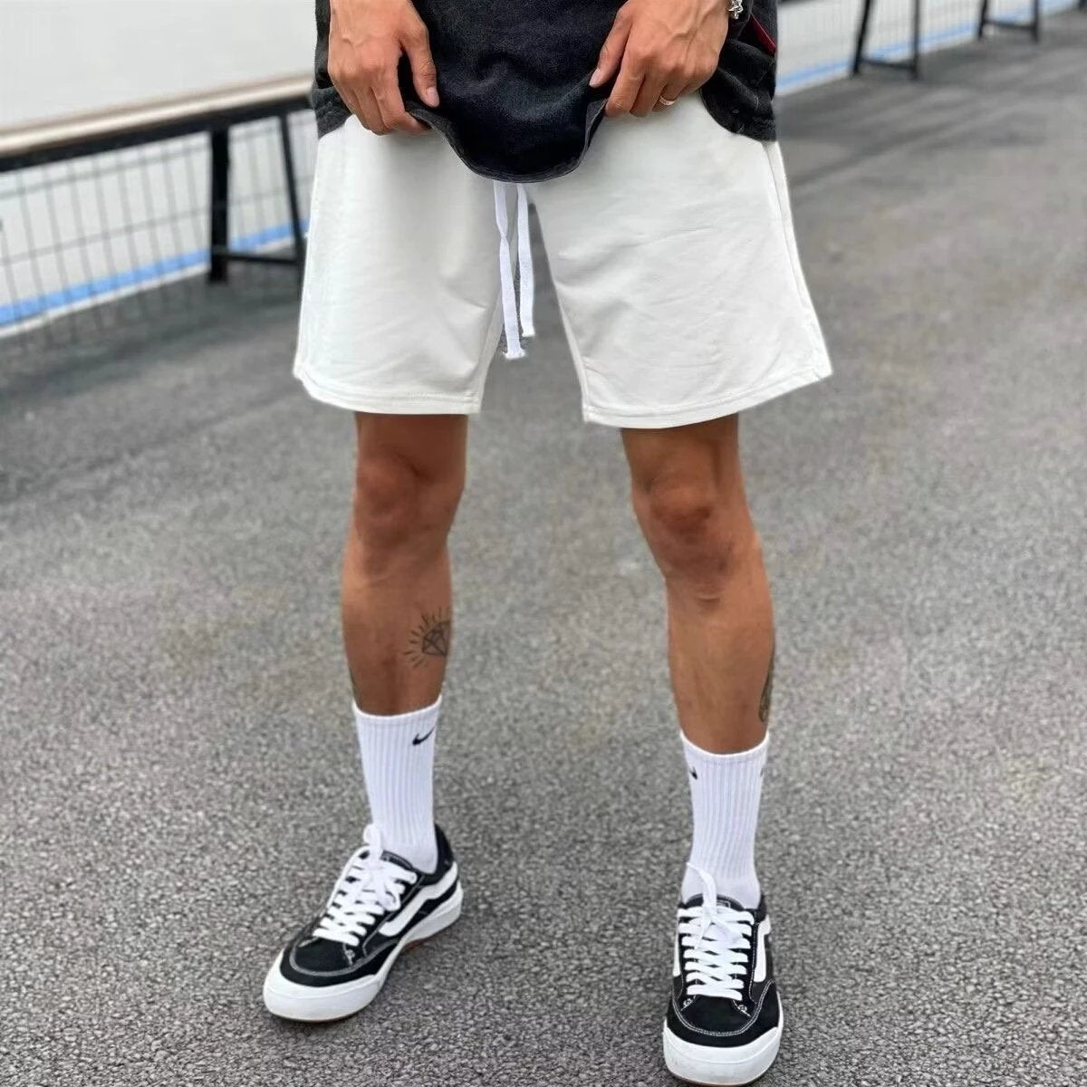 Summer Elastic Waist American Sports Shorts by GJG Denim