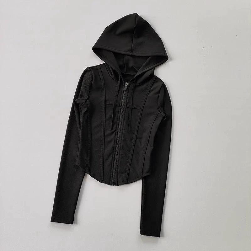 Women's Workout Clothes Sports Top Running Jacket by GJG Denim