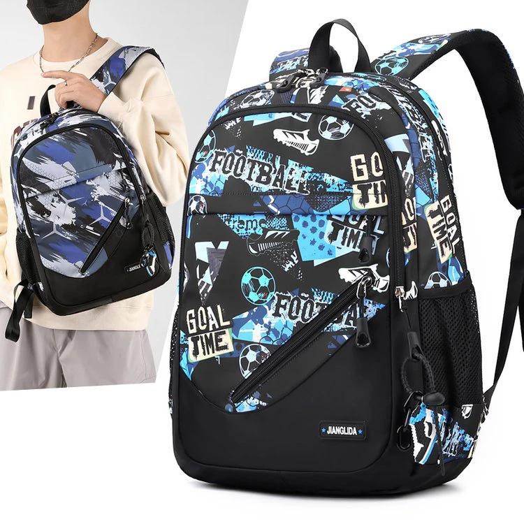Mens Two-Piece Set Backpack And Chest Bag by GJG Denim