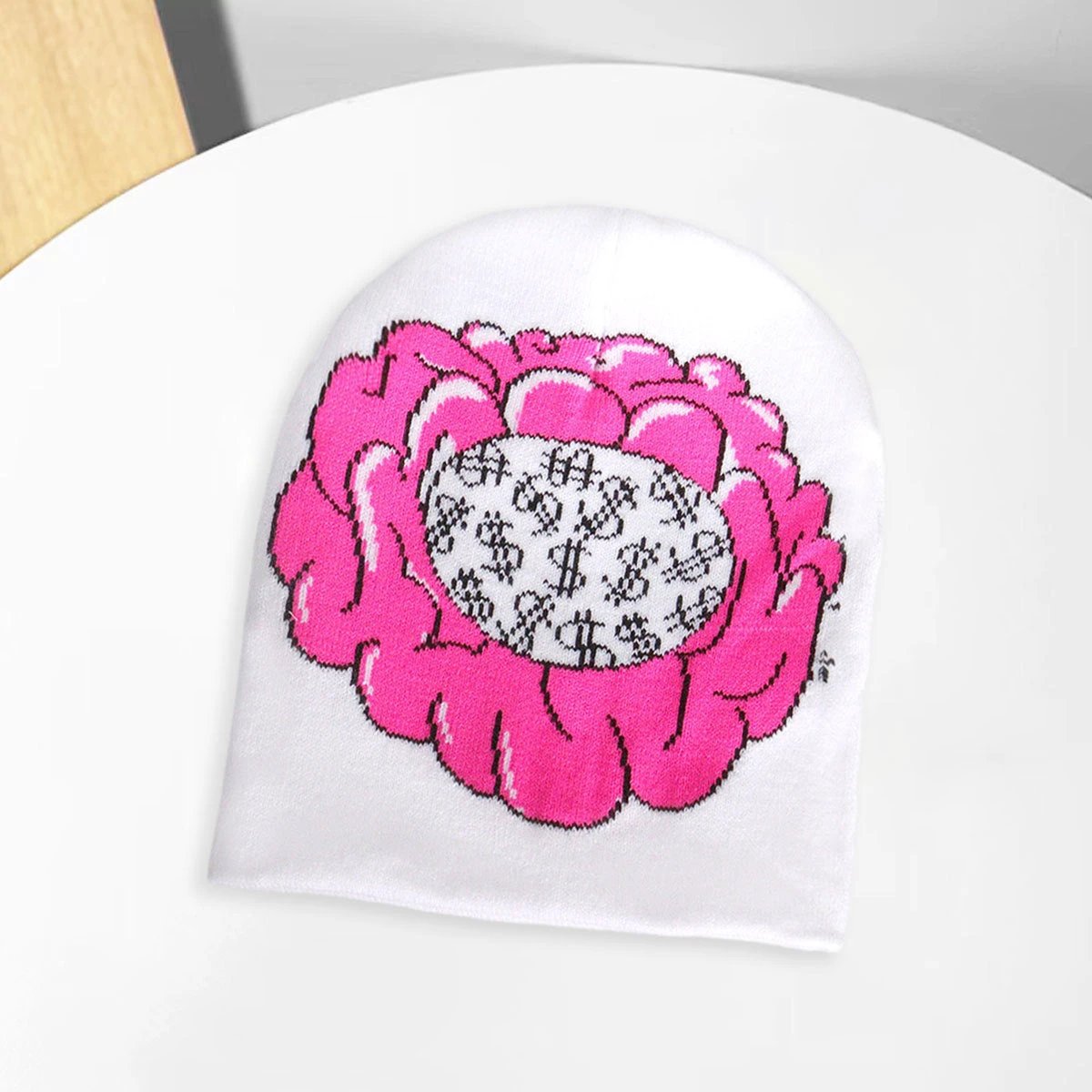 Men's Knitted Money on My Mind Beanie by GJG Denim