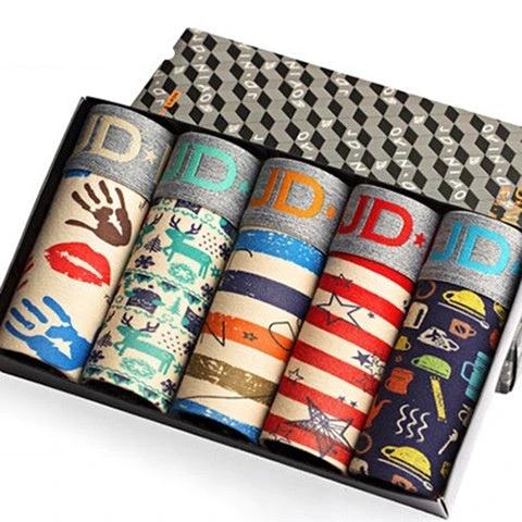 Men's Cotton Printed Breathable Boxers by GJG Denim