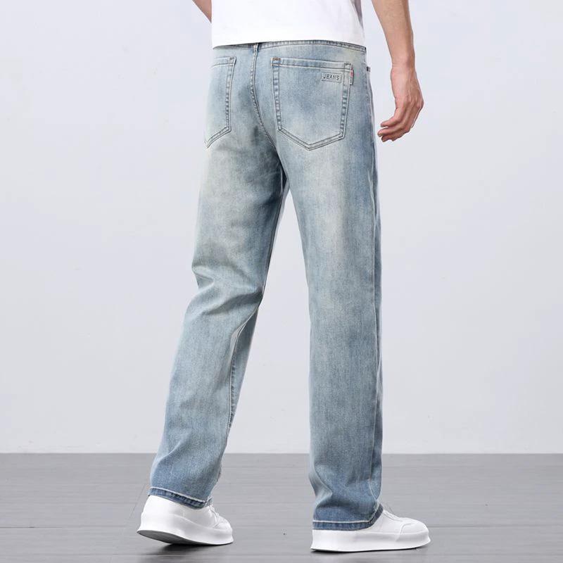 Men's Loose Straight Jeans by GJG Denim