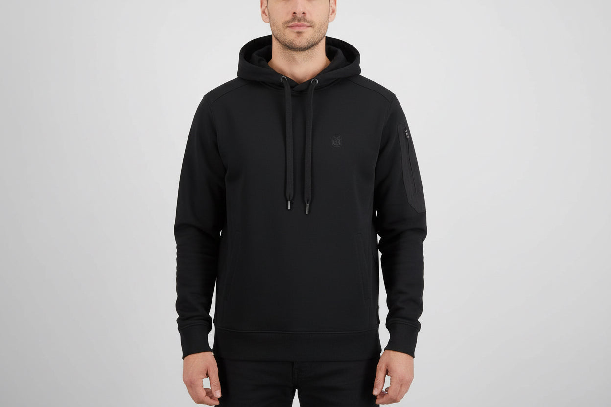 Space Cotton Comfortable And Stylish Men's Warm Hoodie by GJG Denim