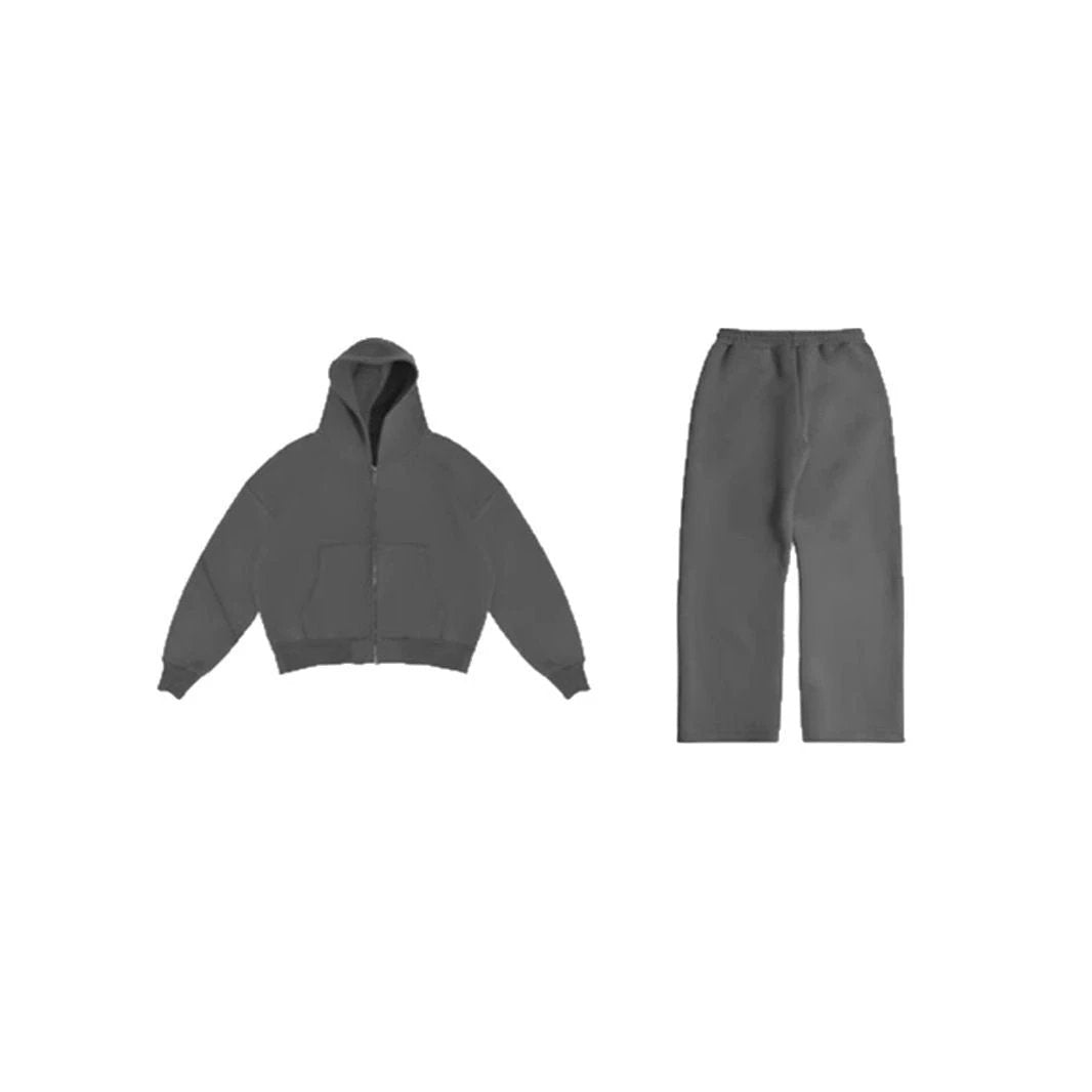 Retro Sports Casual Hoodie Leisure Suit by GJG Denim