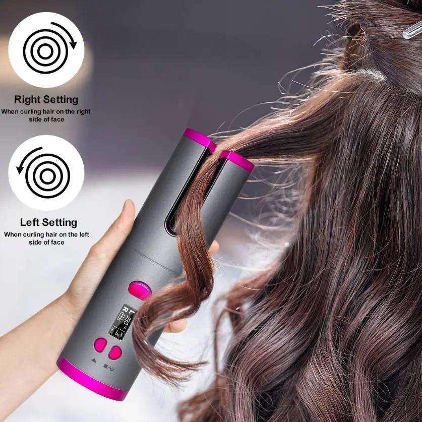 Curling Iron USB Wireless Multifunctional Charging Curler by GJG Denim