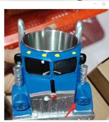 Durable Semi Truck Handcrafted Coffee Cup by GJG Denim