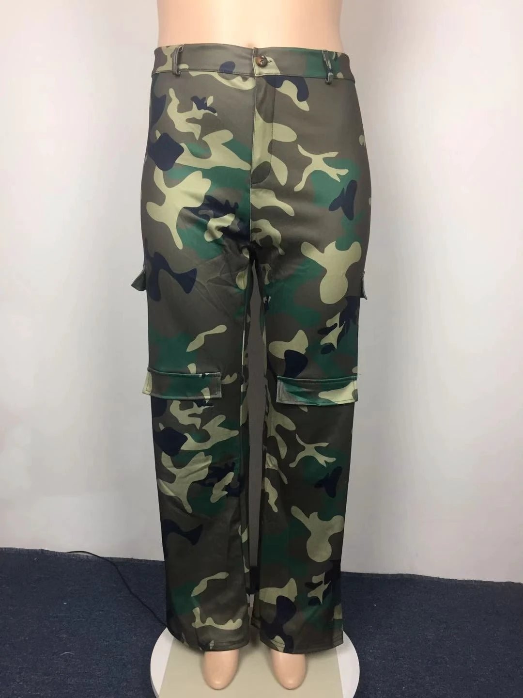 Street Leisure cargo camouflage Plus Size Pants by GJG Denim