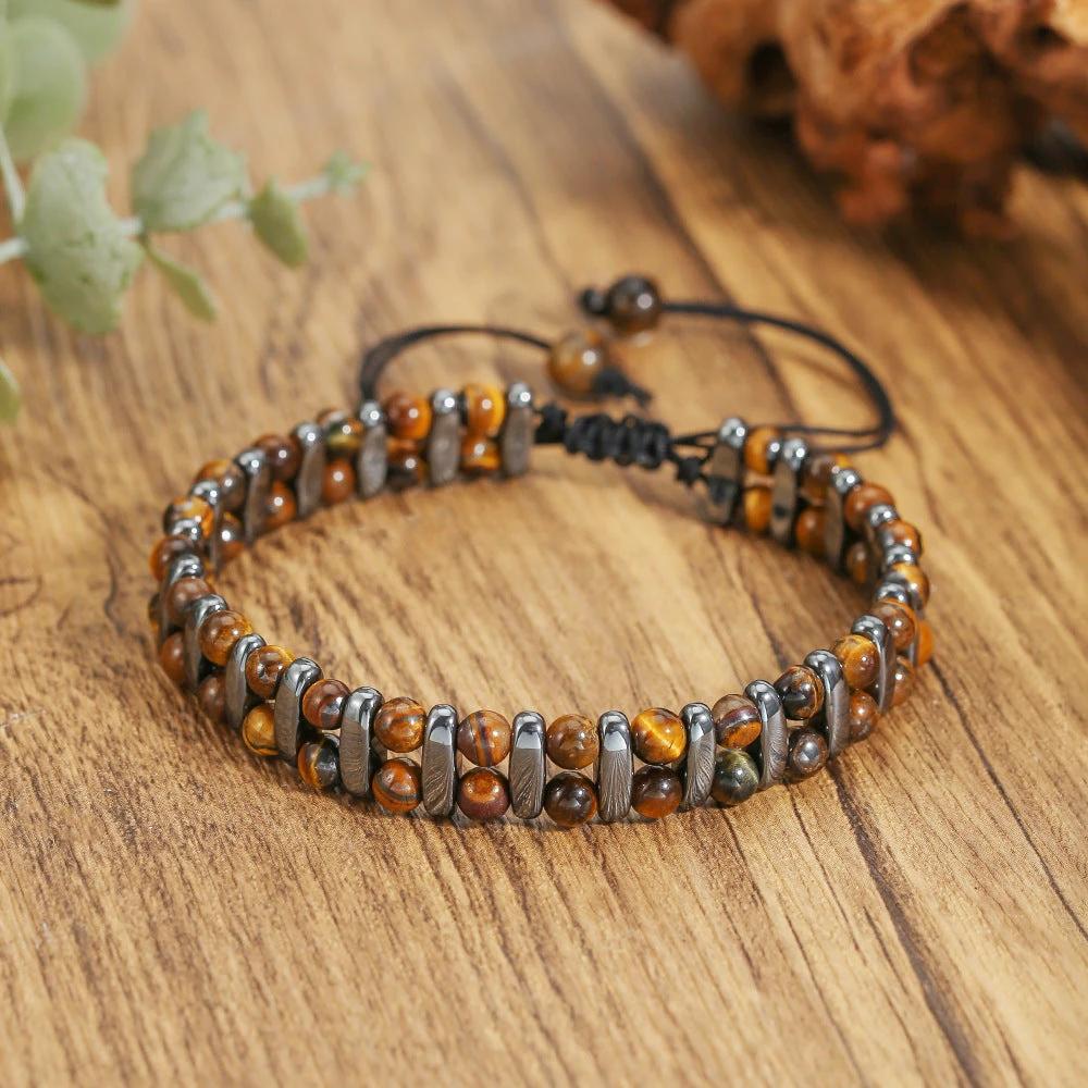 Black Onyx Bracelet For Men by GJG Denim