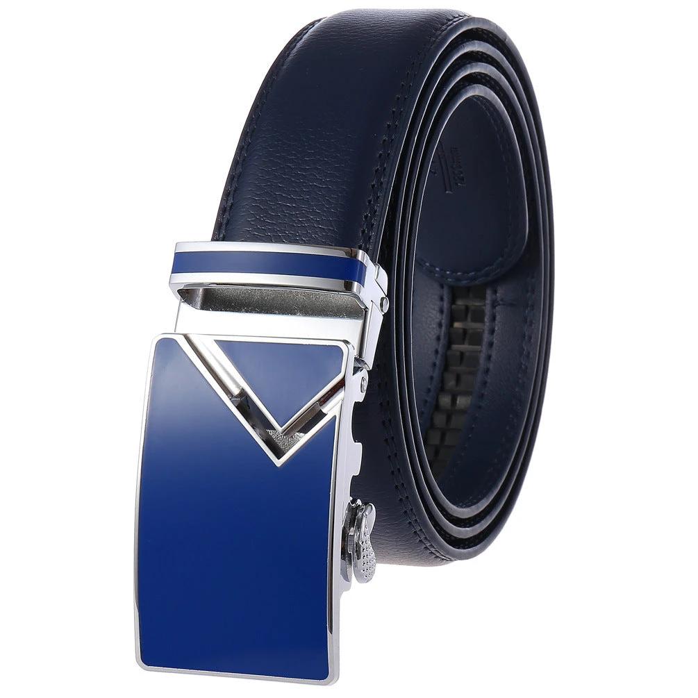 Men's Fashion Automatic Buckle Belts by GJG Denim