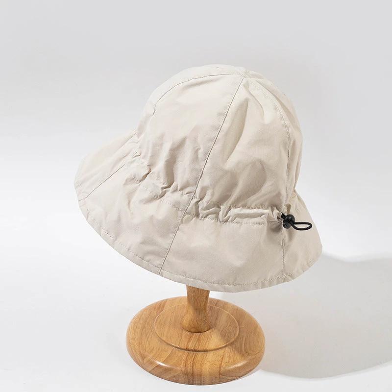 Slimming Drawstring Elastic Sun Hat For Sun Protection by GJG Denim