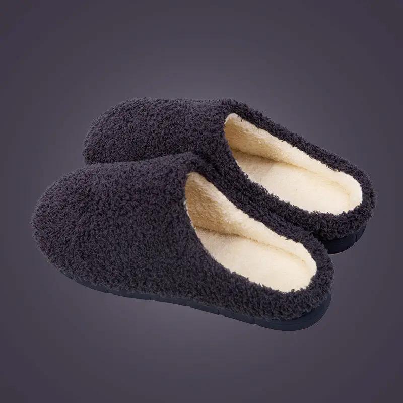 Furry Slippers Soft Winter Bedroom Slippers Women by GJG Denim