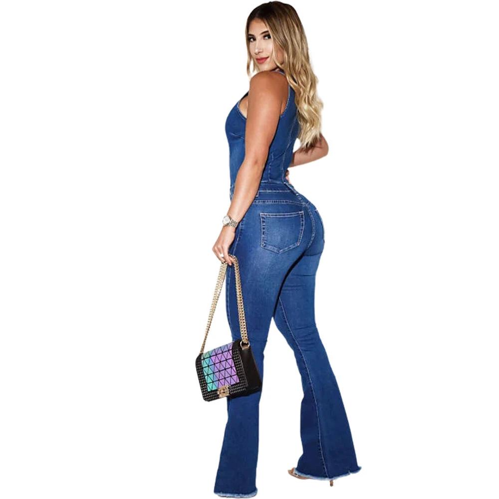 Ins Internet Celebrity Slim Fit Slimming Jumpsuit by GJG Denim