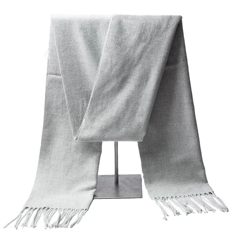 Men's Fashion Simple Thickened Imitation Cashmere Scarf by GJG Denim