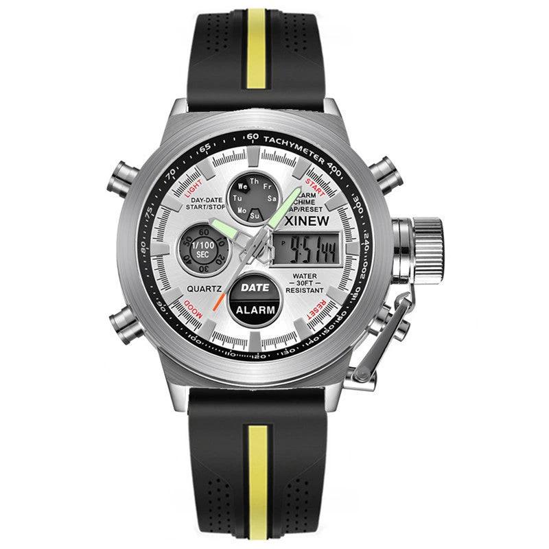 Men's Fashion Belt Multi-functional Watch by GJG Denim