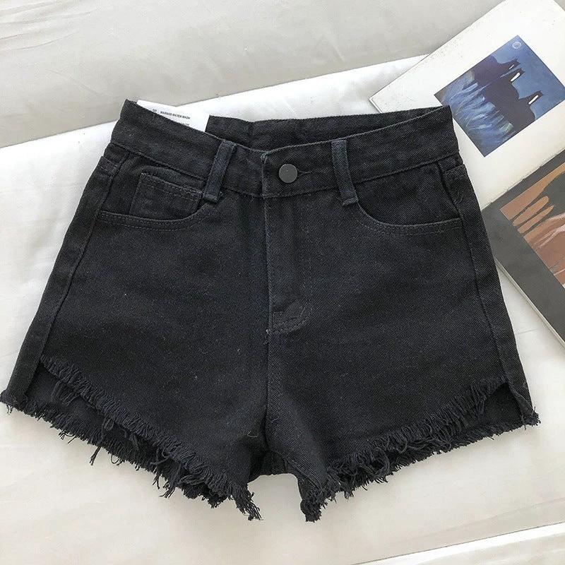 New Loose All-matching Denim Shorts Women by GJG Denim