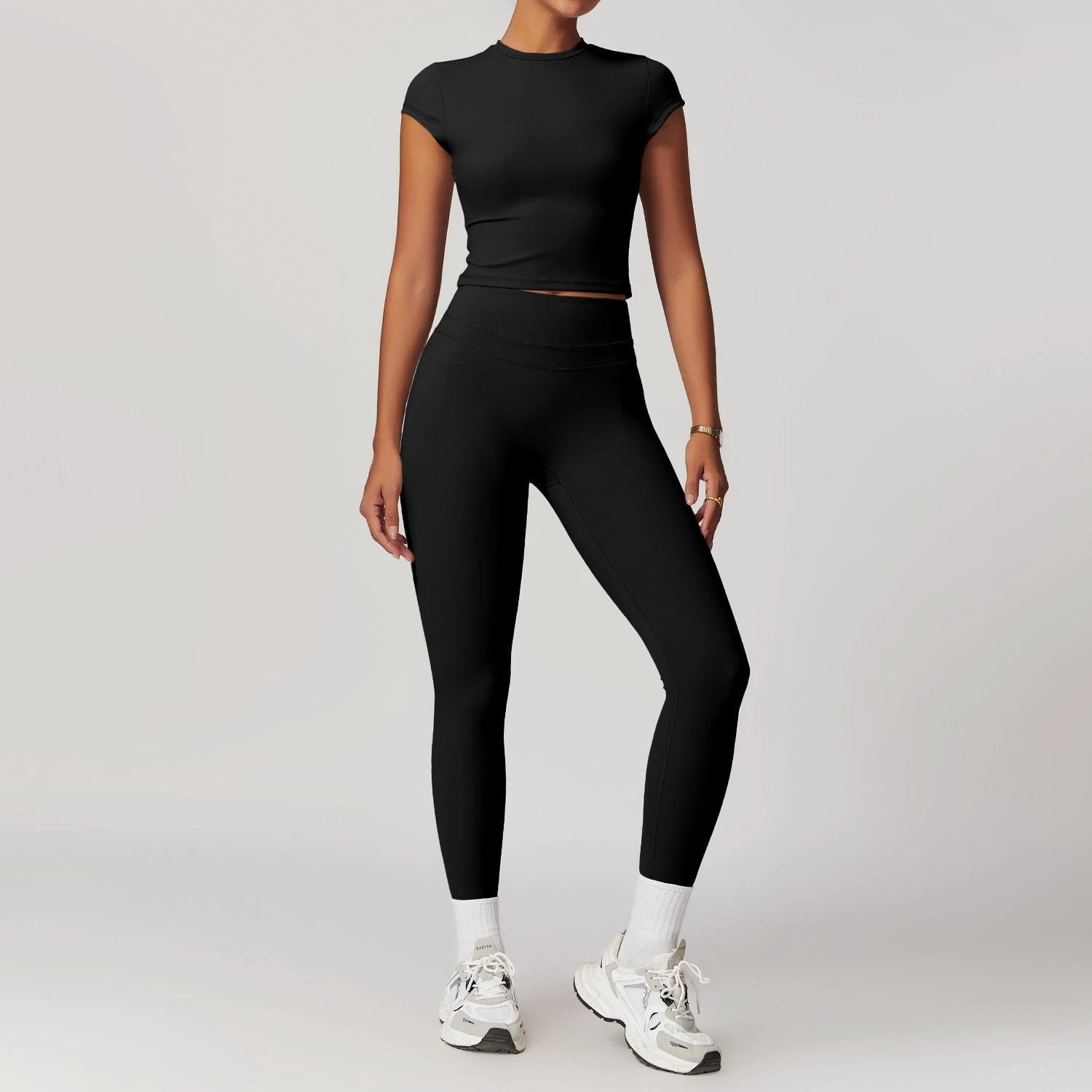 Yoga Suit Stretch High Waist Workout Clothes by GJG Denim