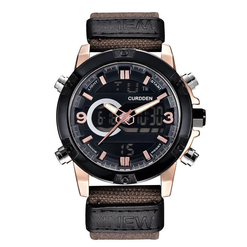 Men's Fashion Belt Multi-functional Watch by GJG Denim