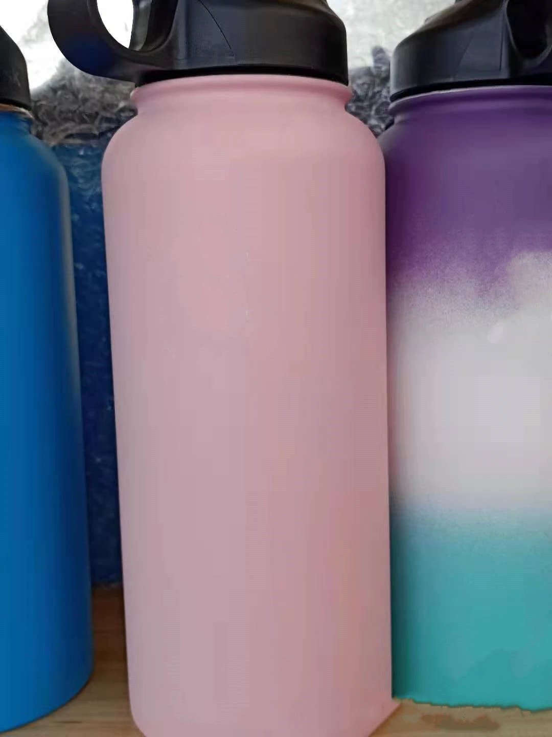 Stainless Steel Wide-mouth Outdoor Sports Vacuum Flask by GJG Denim