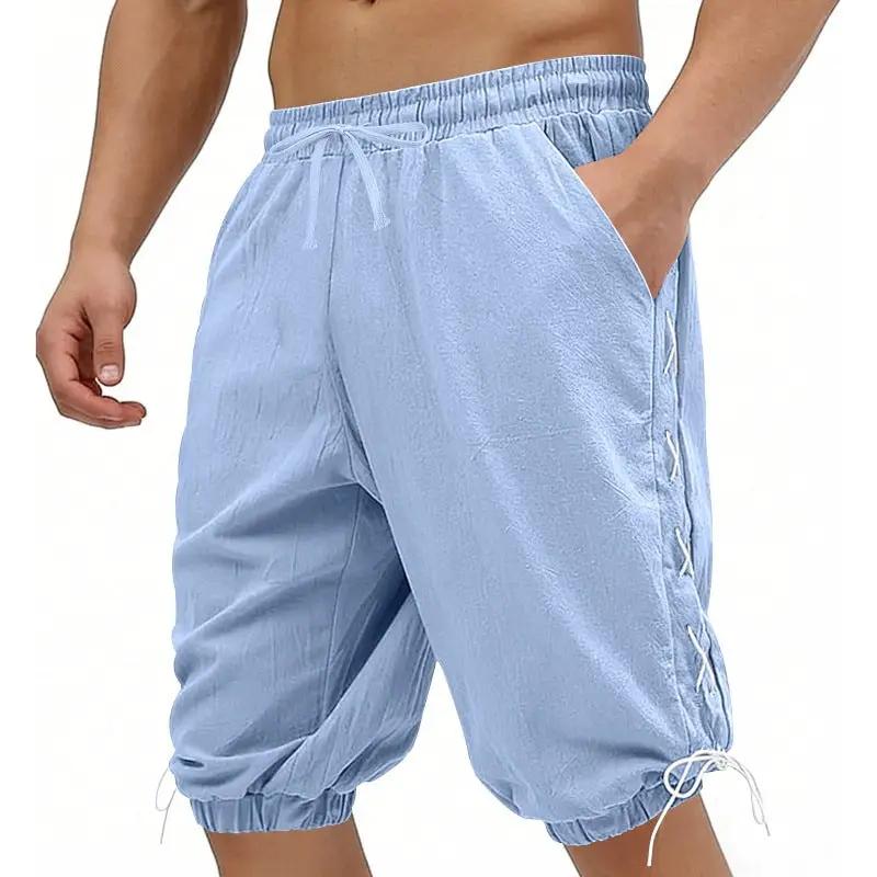 Men's Loose Casual Drawstring Shorts by GJG Denim