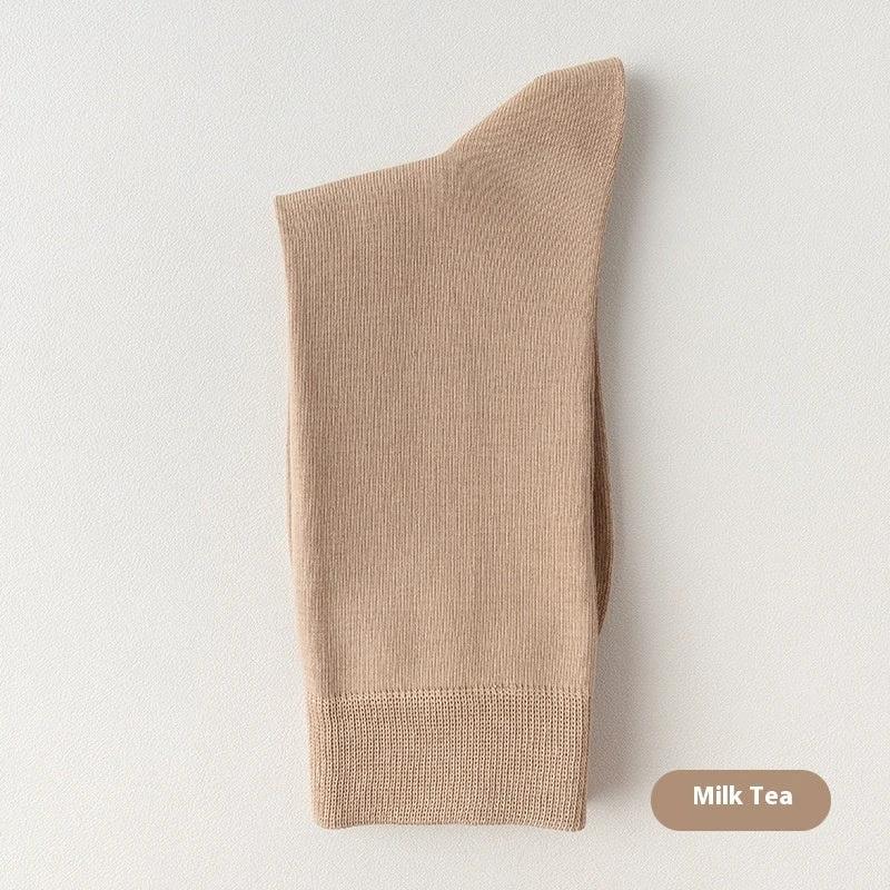 Men's Mid-calf Pure Cotton Business Socks by GJG Denim