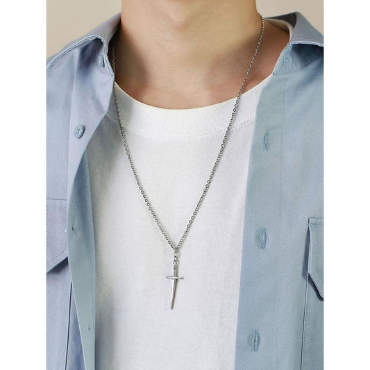 Fashion Design Necklace All-match Pendant Men by GJG Denim