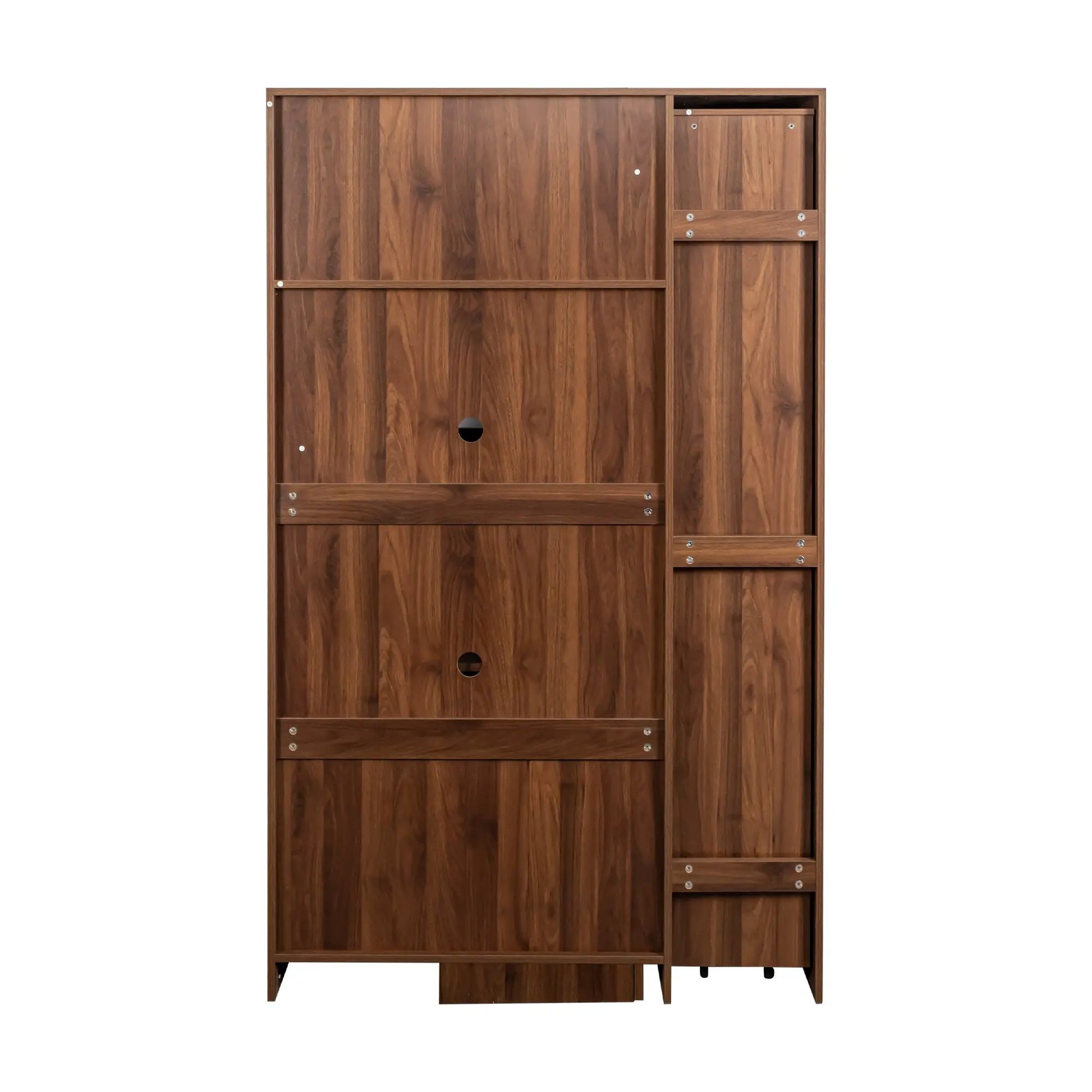 Kitchen Pantry Cabinet With Multi-functional Pull-out Multi-tier Storage Shelf,Farmhouse Storage Cabinet With 4 Doors,Pantry Organizers For Kitchen,Dining Room by GJG Denim