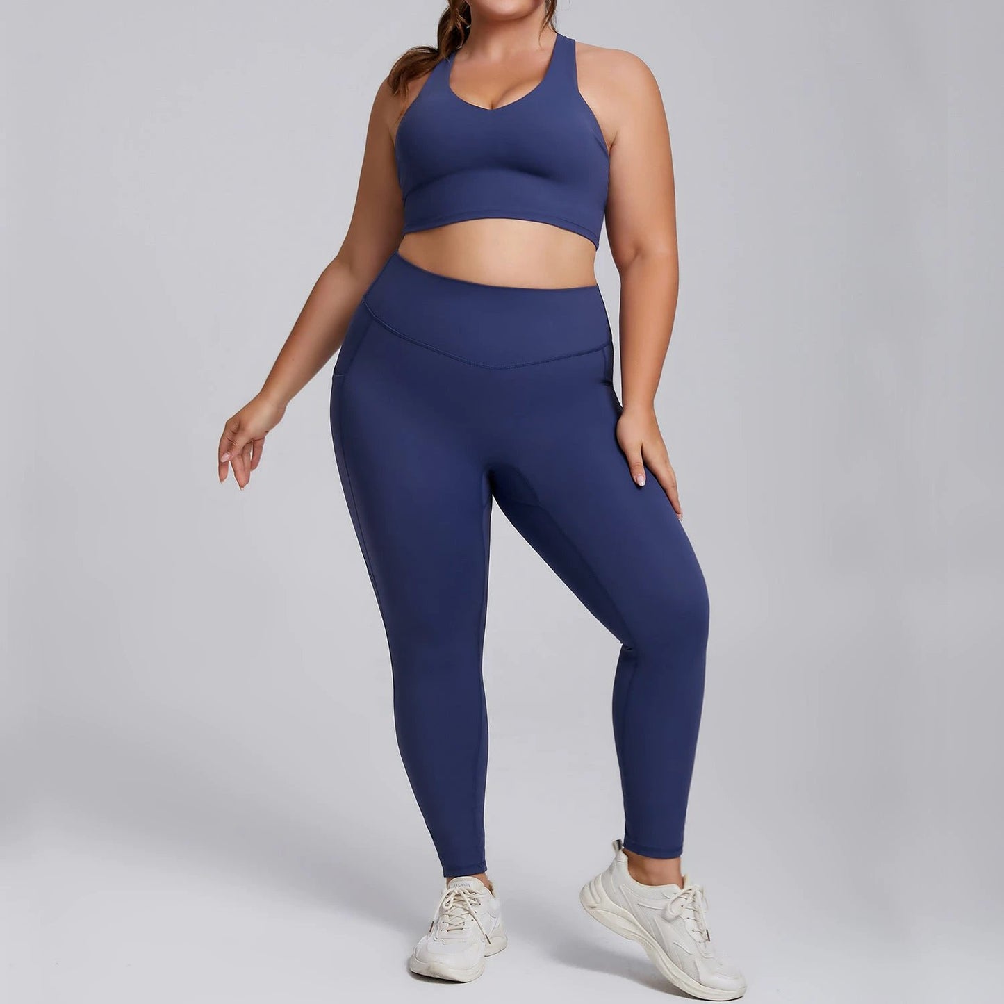 Sports Workout Clothes Women's No Embarrassment Line Tight Trousers Stretch Suit by GJG Denim