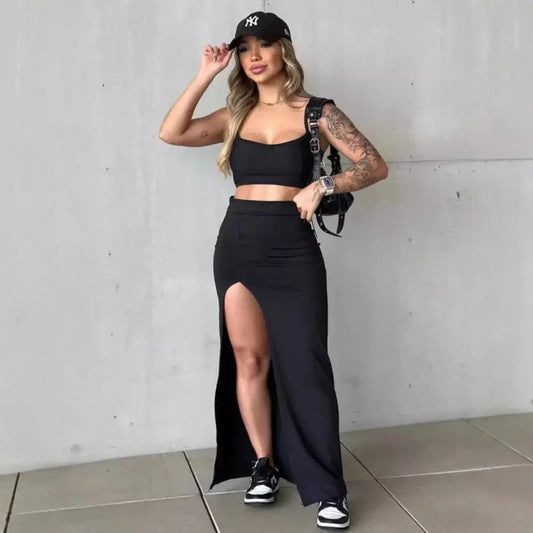 Fashionable Slit Bodycon Skirt For Women by GJG Denim