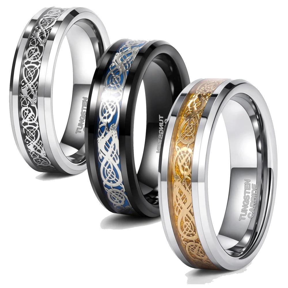 Personalized Men's High Sense Tungsten Ring by GJG Denim