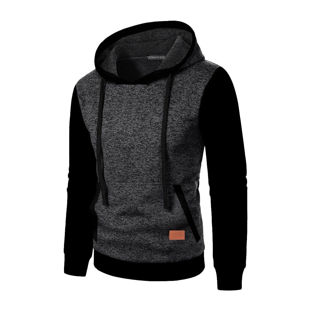 Men's Casual Jacquard Hooded Sweater by GJG Denim