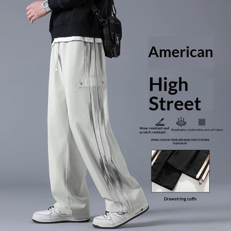 Men's Three-Stripe Jogger Sweatpants by GJG Denim