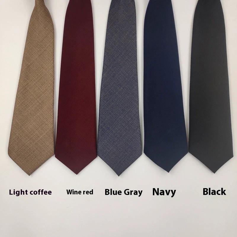 Solid Color Tie For Men by GJG Denim
