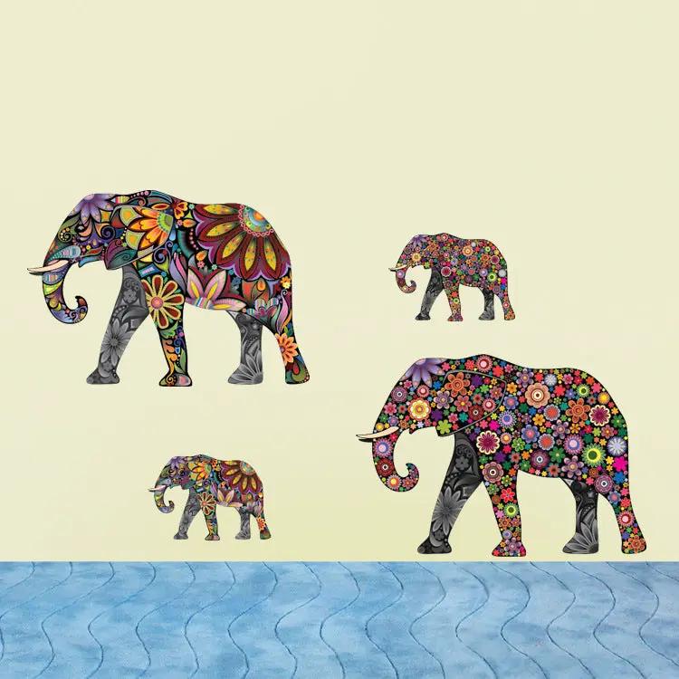 Elephant Living Room Decor Wall Sticker by GJG Denim