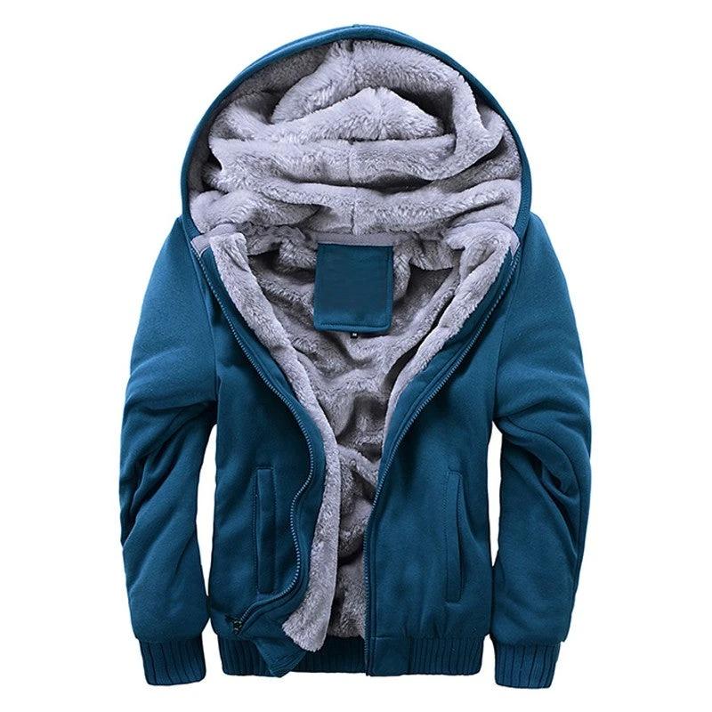 Men's Hooded Sport Fleece Sweater by GJG Denim
