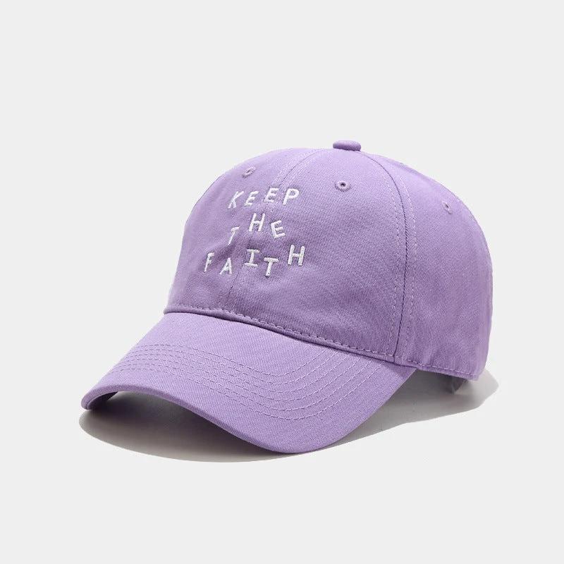Men's "Keep The Faith" Embroidered Baseball Cap by GJG Denim