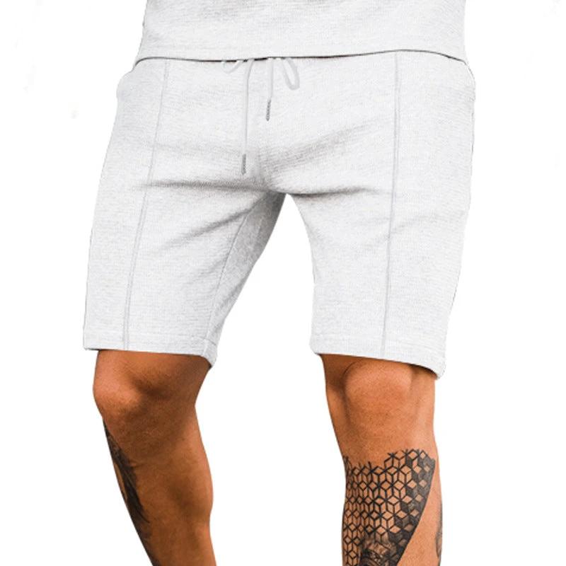 Solid Color Versatile Casual Five-point Shorts For Men by GJG Denim