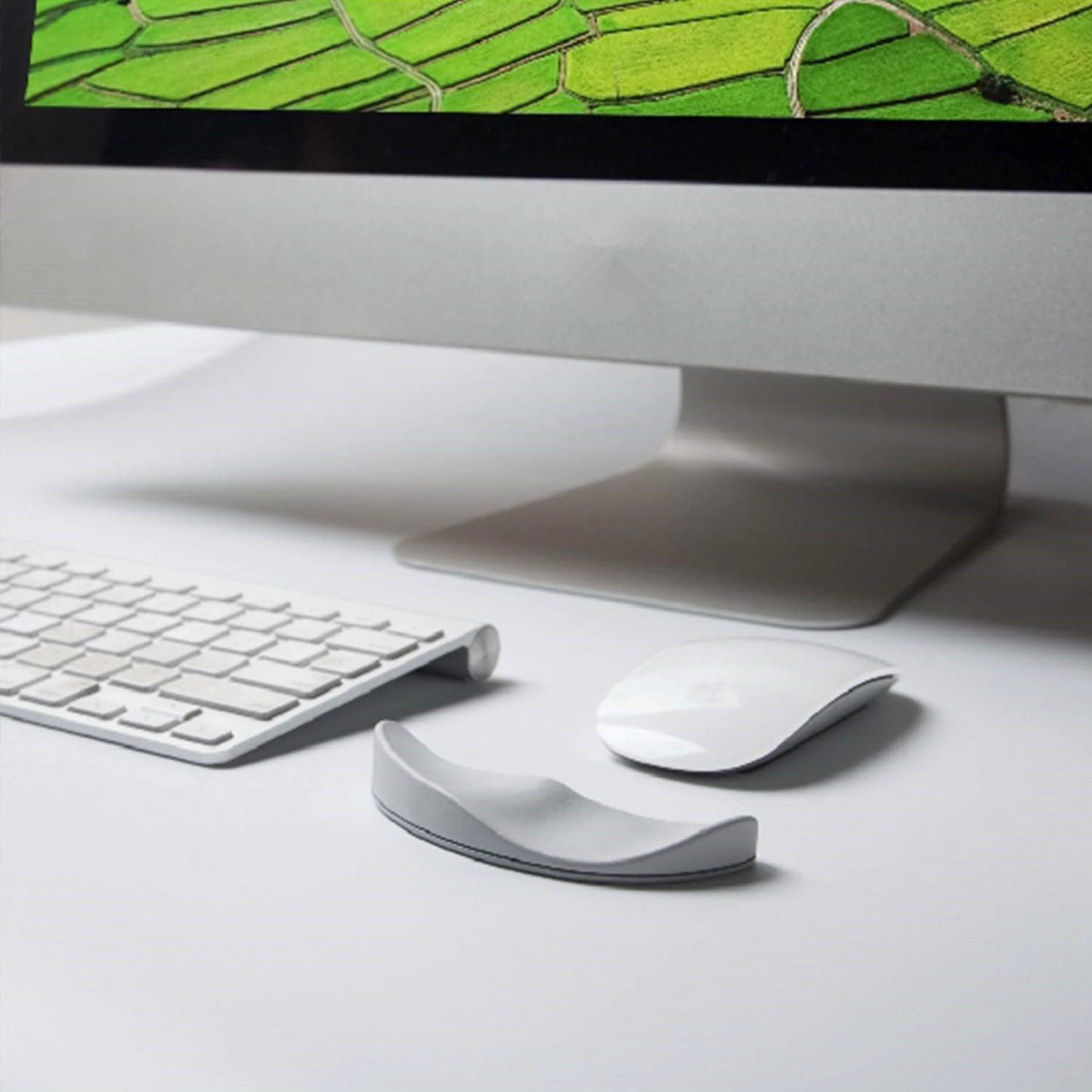 Ergonomic Mouse Wrist Rest Mouse Pad Silicon Gel Non-Slip by GJG Denim