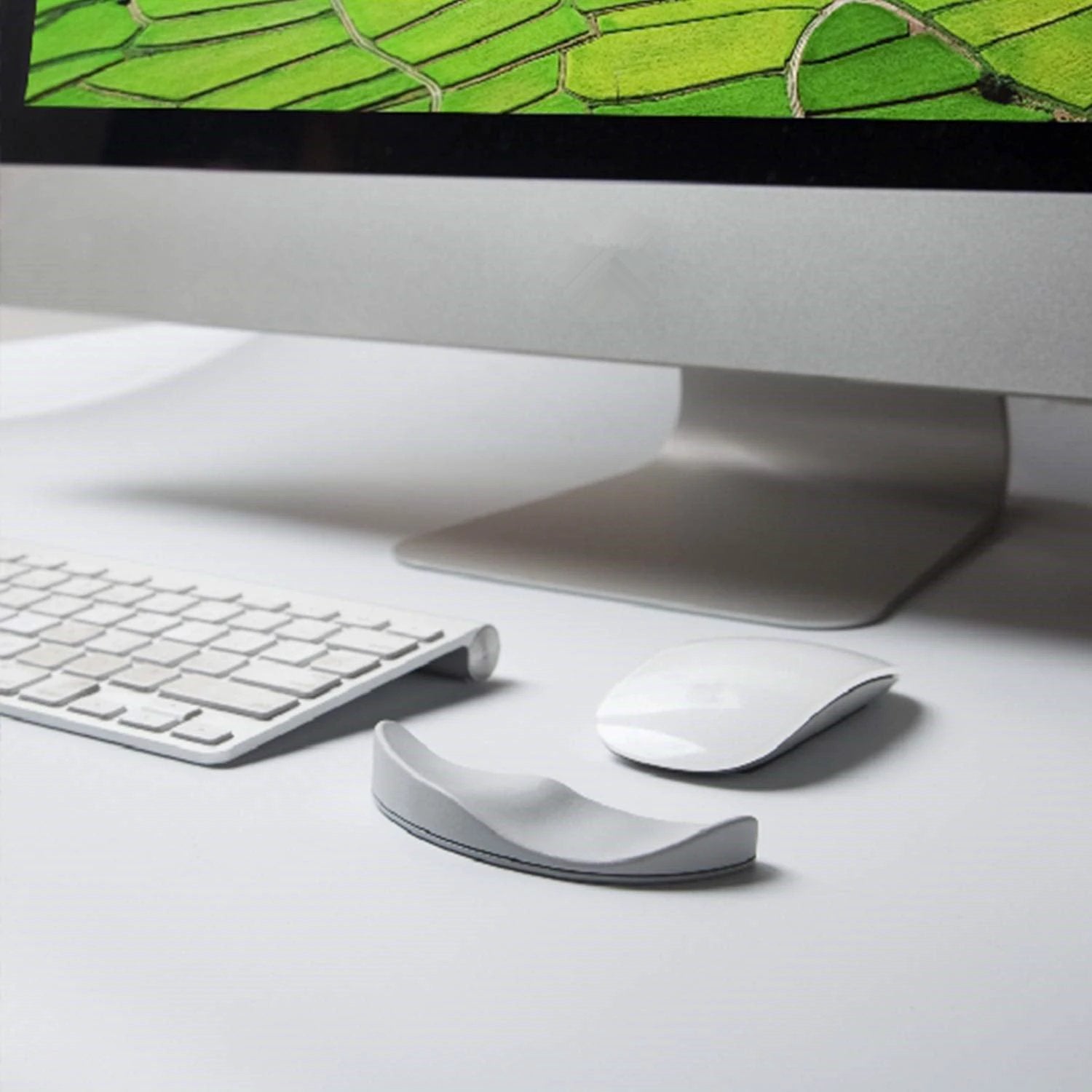 Ergonomic Mouse Wrist Rest Mouse Pad Silicon Gel Non-Slip by GJG Denim