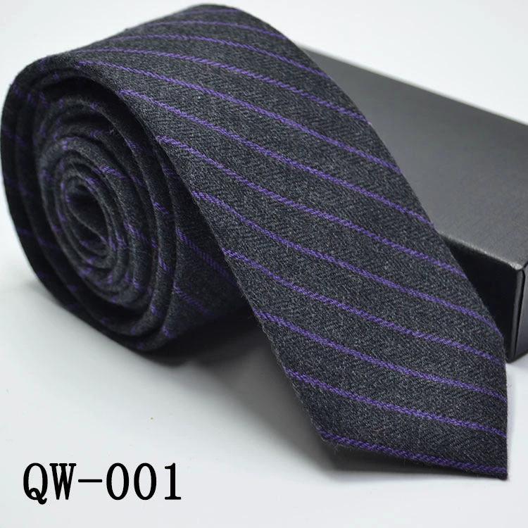 Men's Super Narrow Wool-like Elegant Tie by GJG Denim