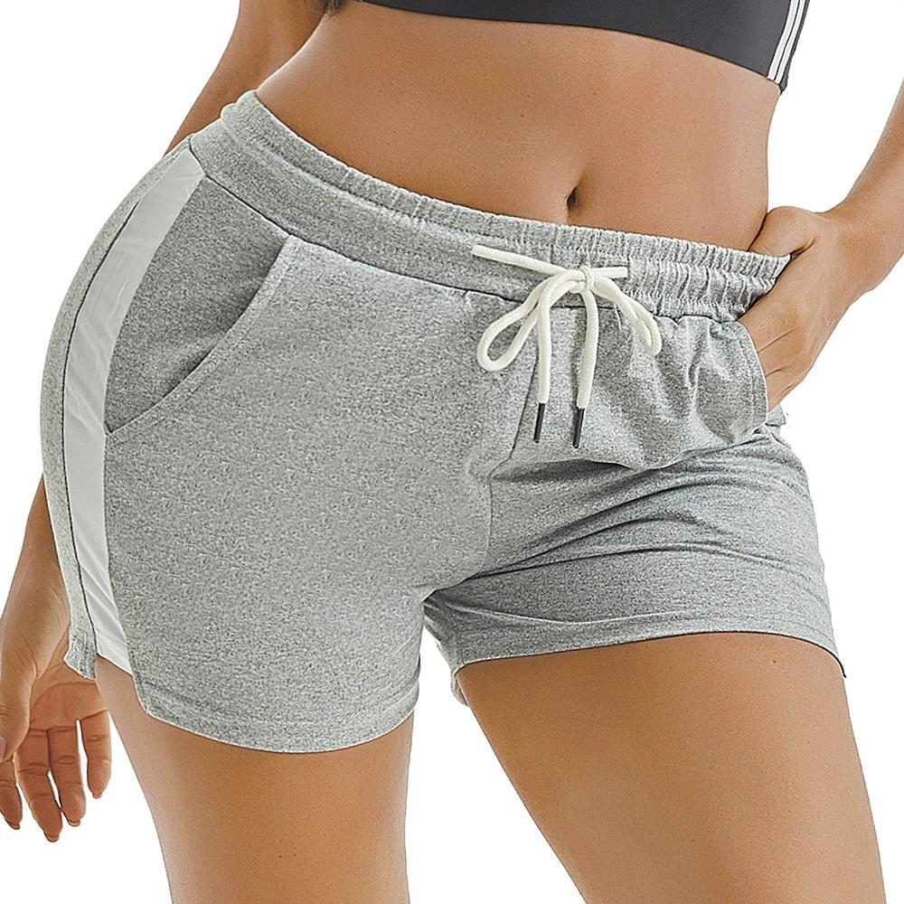 Summer Sports Shorts Gym Running Women Cycling Drawstring Shorts Workout by GJG Denim