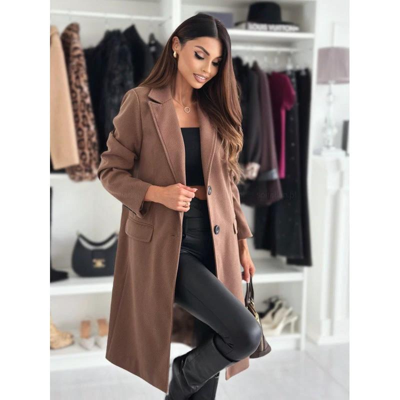 Women's Autumn Winter Wool Coat by GJG Denim