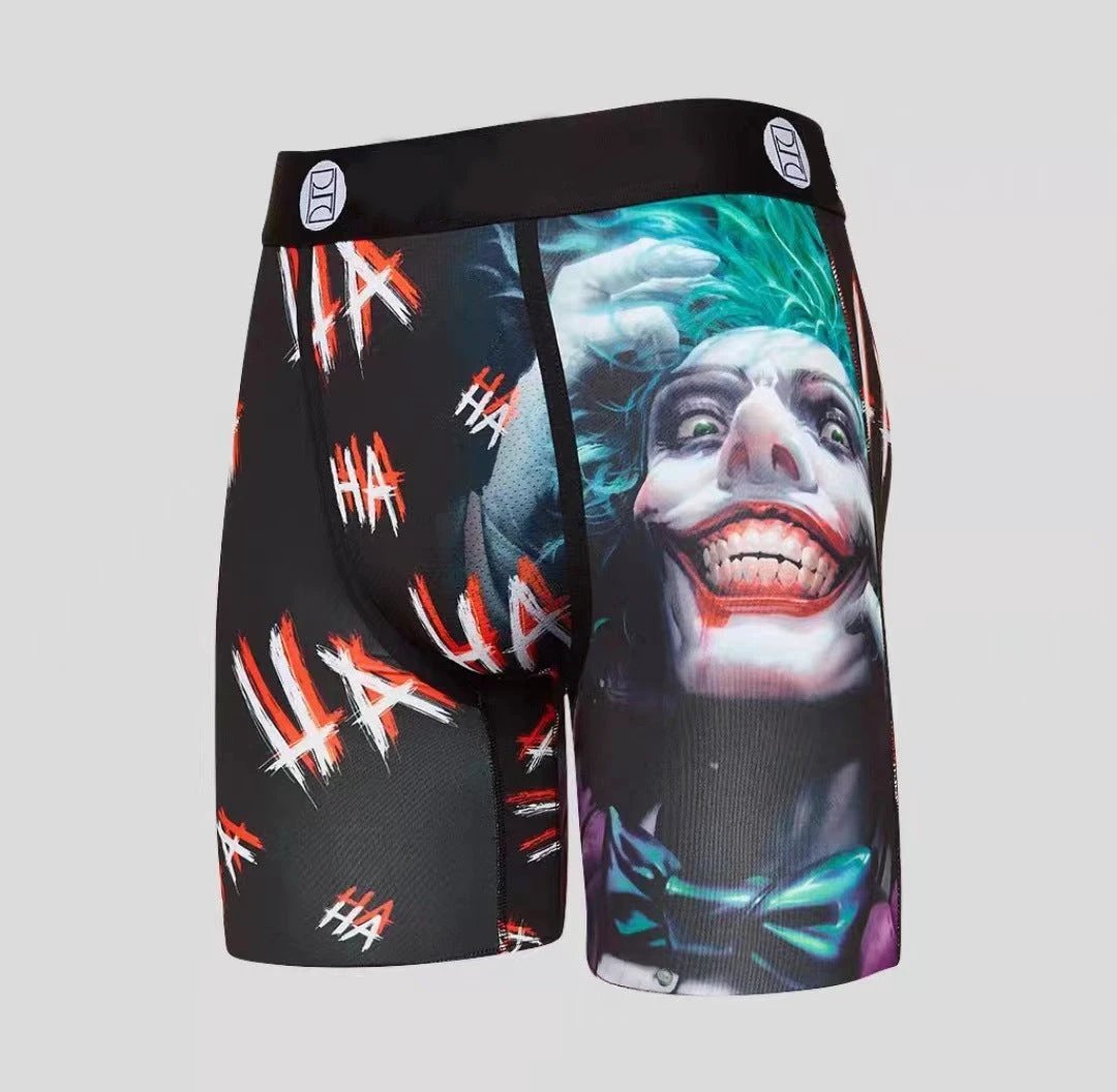 Cartoon Printed Quick-dry Men's Sports Fitness Extended Underwear by GJG Denim