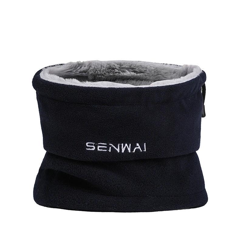 Men's Cold Proof And Warm Wind Proof Wool Hat or Neck Warmer by GJG Denim