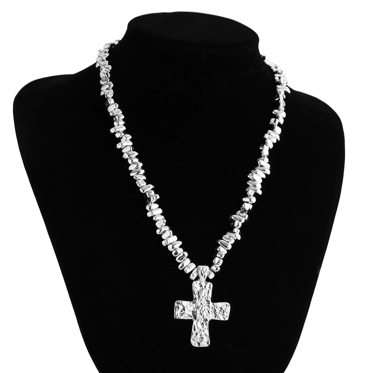 Niche Uniquely Shaped Beaded Necklace For Men by GJG Denim
