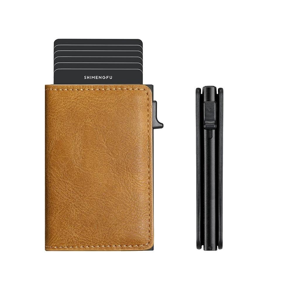 Pop-up Aluminum Alloy Card Package Wallet For Men by GJG Denim