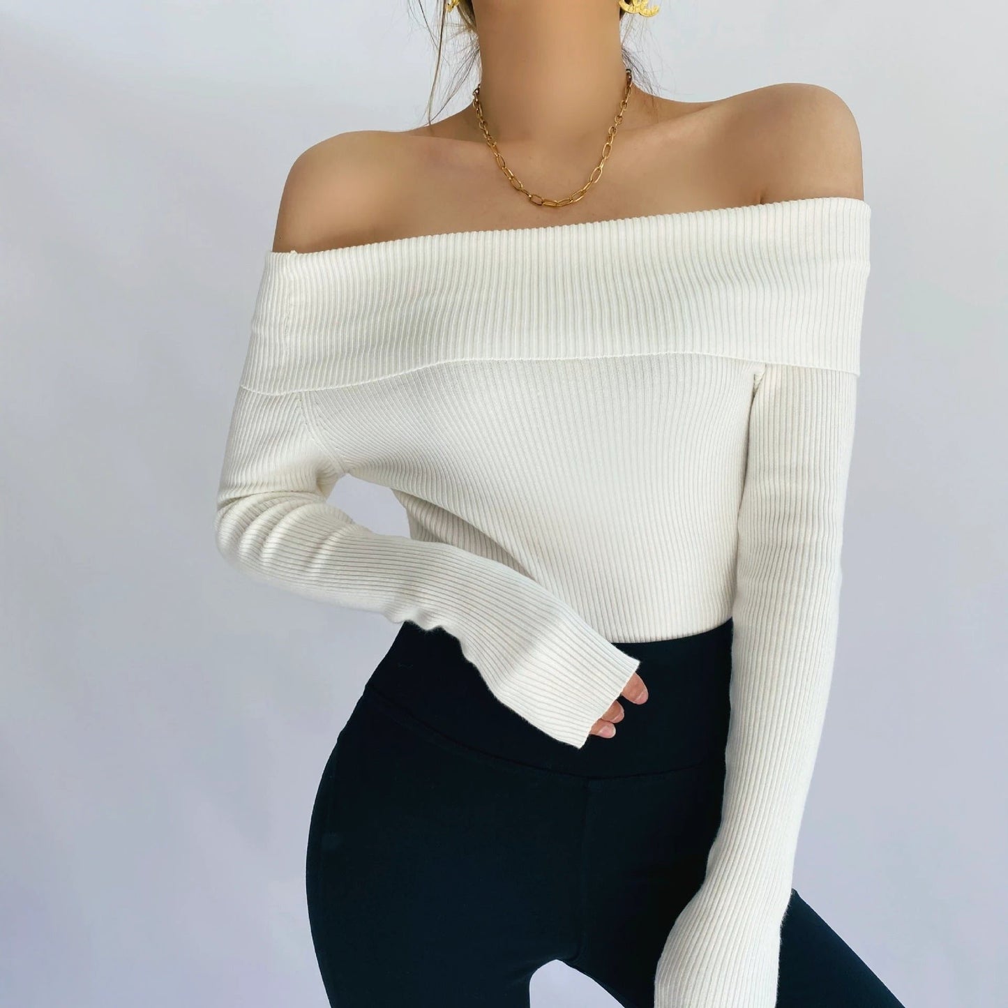 Women's Straight Shoulder Crotch Bodysuit by GJG Denim