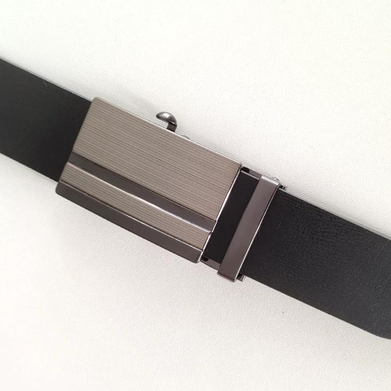 Men's Classic Casual Business All-match Automatic Buckle Belts by GJG Denim