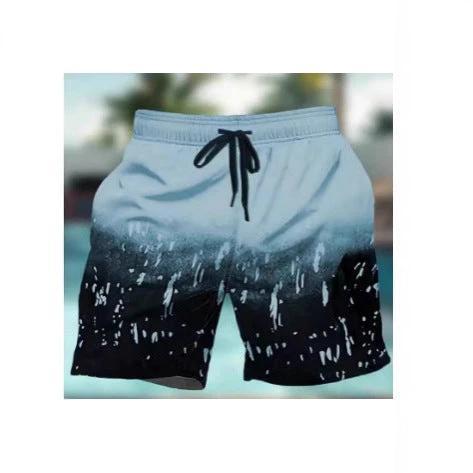 Men's Two-tone Casual Shorts by GJG Denim