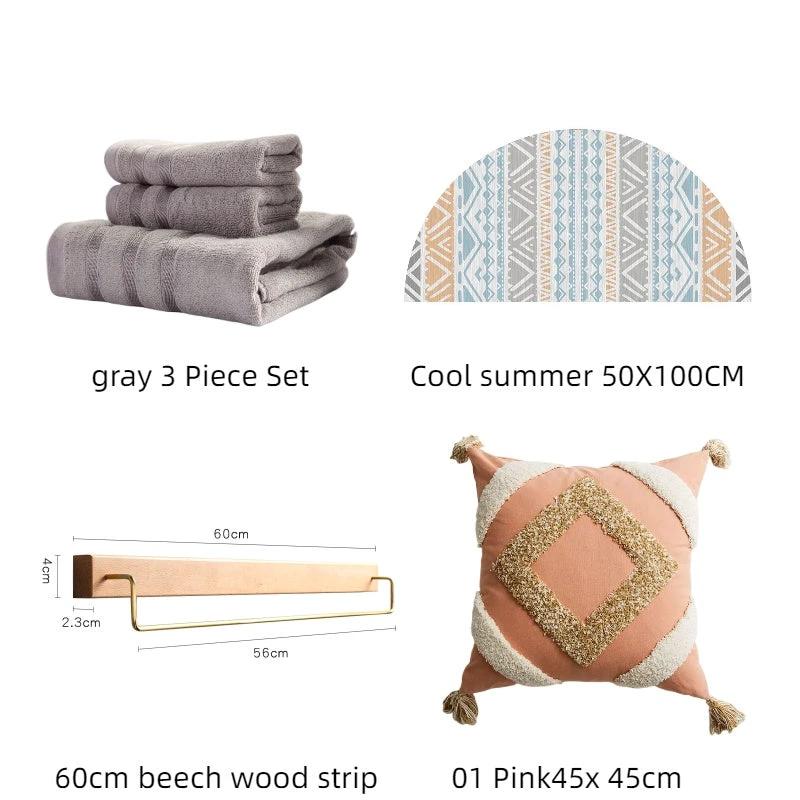 Bamboo Towel Set - Antibacterial And Hypoallergenic by GJG Denim