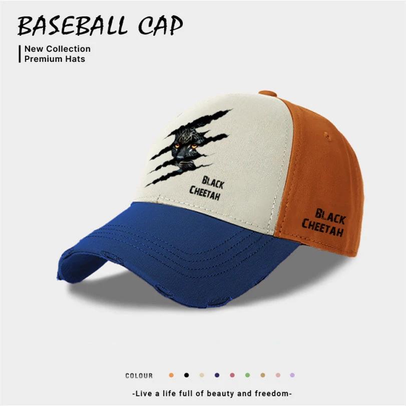 Men's Casual "Black Cheetah" Baseball Cap by GJG Denim